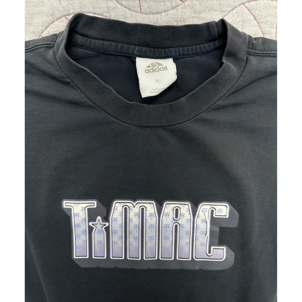 Adidas T-Shirt Black T-Mac Y2K Tracy McGrady / Men's XL